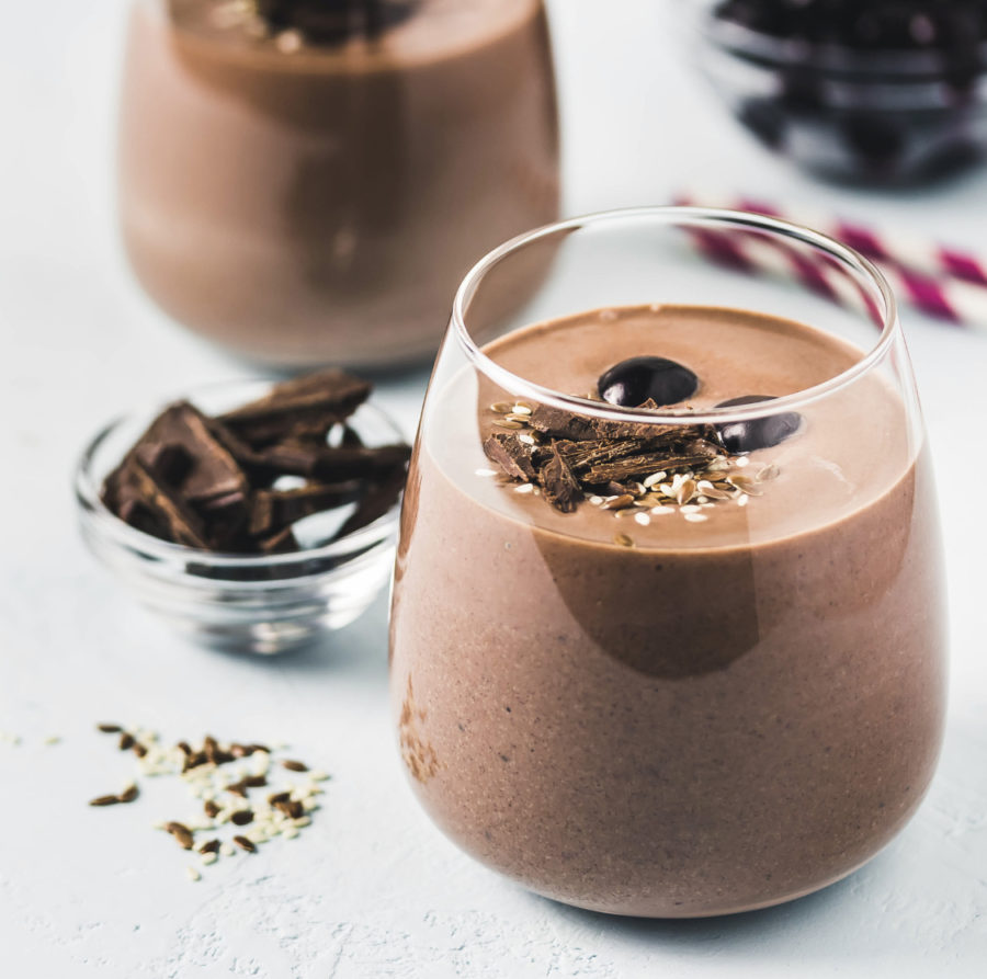 Choco-Cherry Protein Smoothie