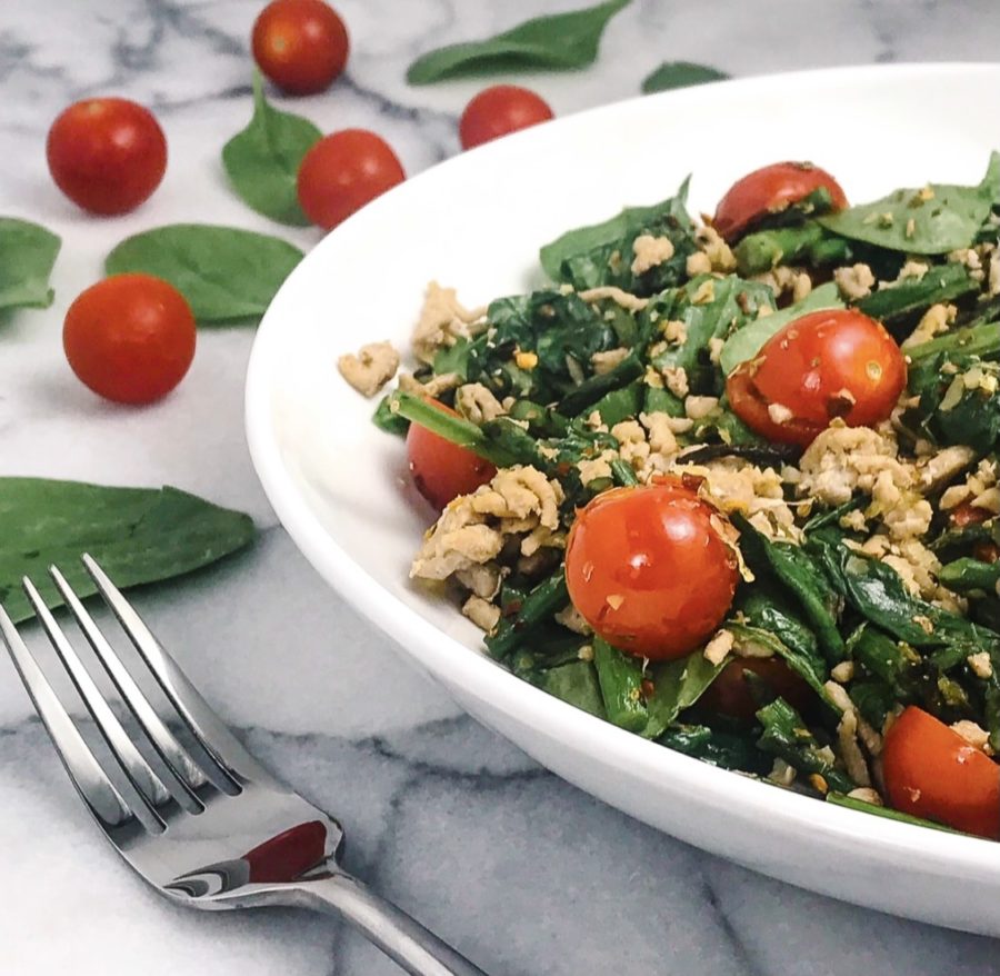 Tuscan Turkey Vegetable Skillet