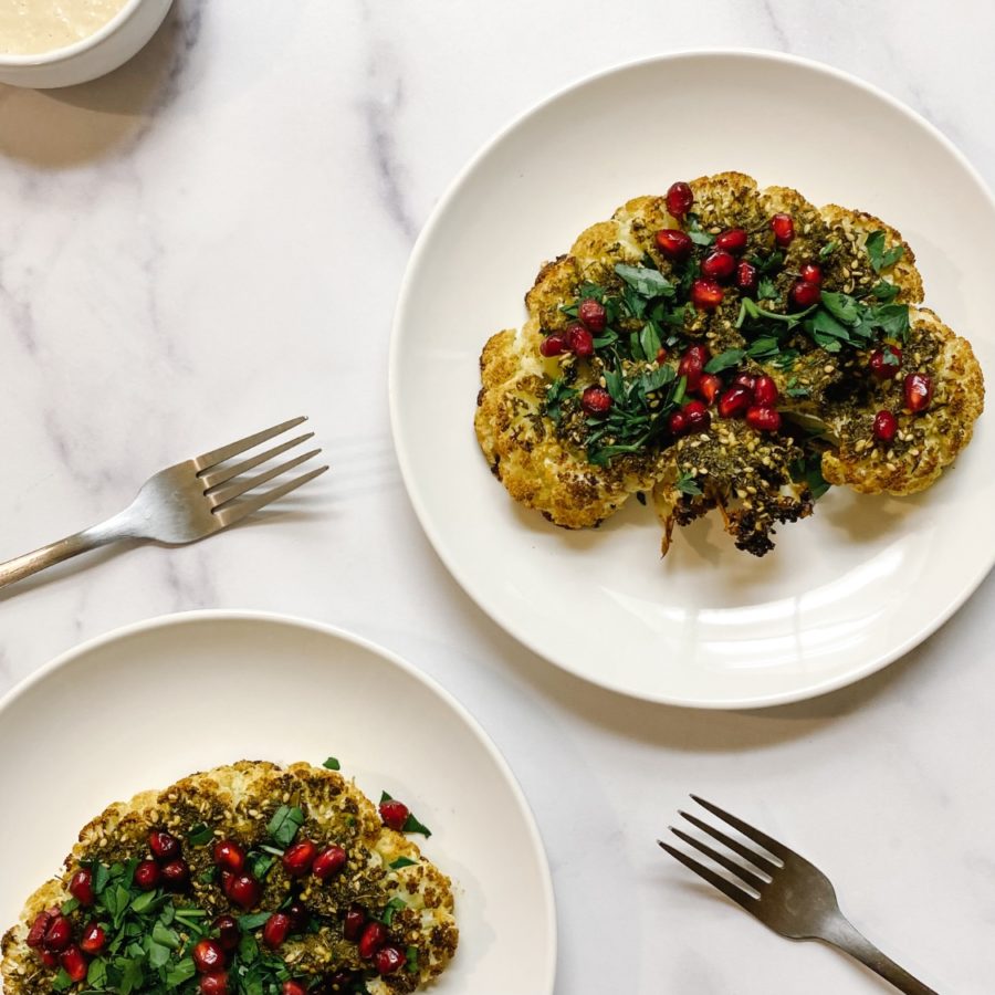 Za’atar Crusted Cauliflower Steaks