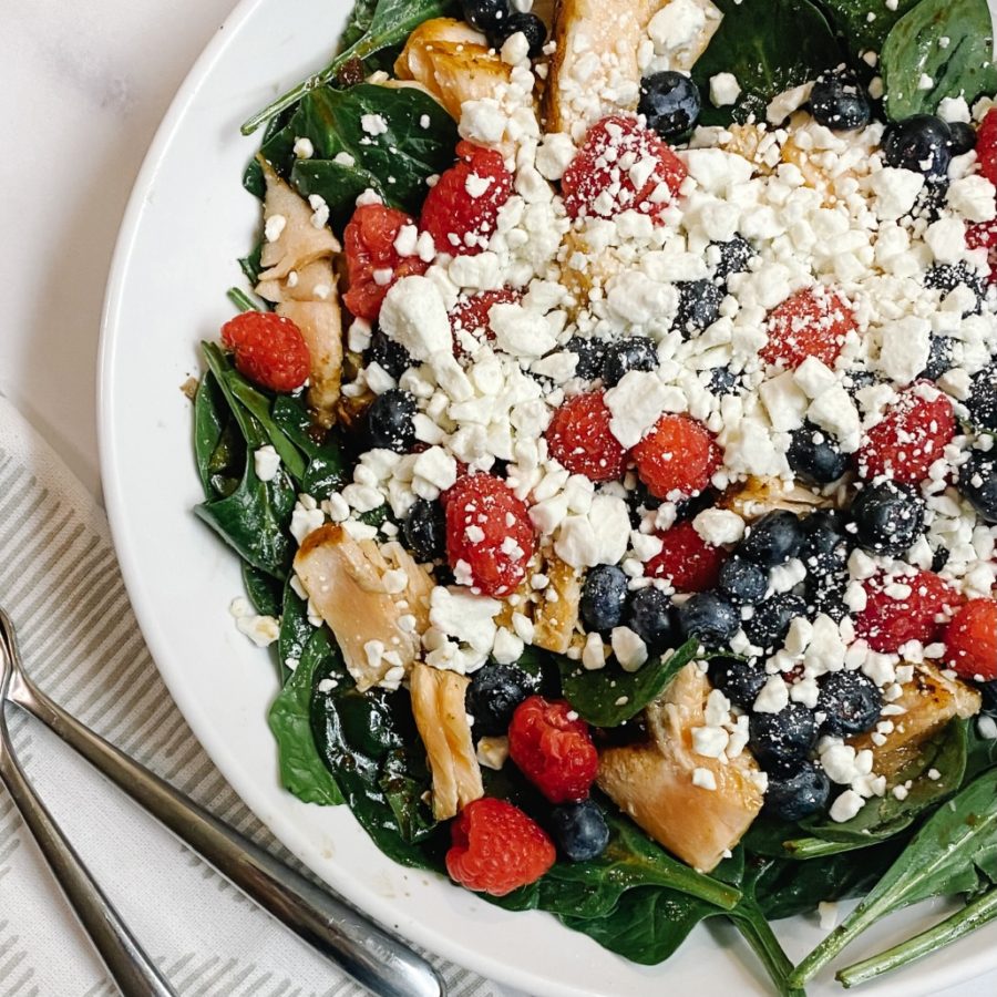 Summer Berry Salmon Salad