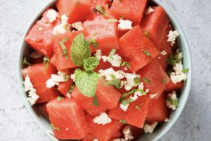 Watermelon Feta & Mint Salad